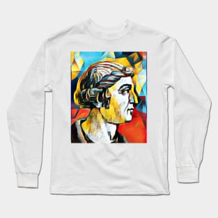 Cassius Dio Abstract Portrait | Cassius Dio Artwork 2 Long Sleeve T-Shirt